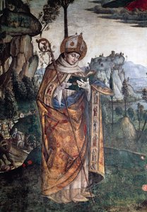 Der heilige Ludwig von Toulouse (Detail) von Bernardino di Betto Pinturicchio