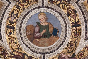St. Markus (Detail) von Bernardino di Betto Pinturicchio