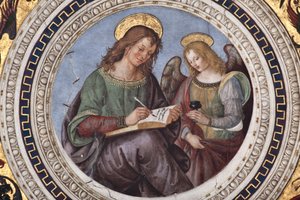 St. Matthäus (Detail) von Bernardino di Betto Pinturicchio