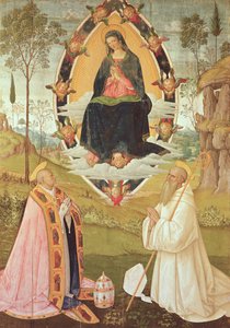 Jungfrau in Herrlichkeit mit St. Gregor und St. Benedikt