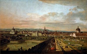 Ansicht von Wien vom Belvedere von Bernardo Bellotto