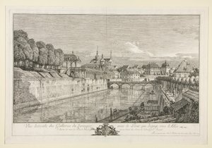 Ansicht des Zwingers, Dresden von Bernardo Bellotto