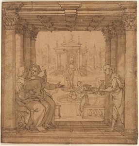 Illustration aus Torquato Tassos Gerusalemme Liberata von Bernardo Castello