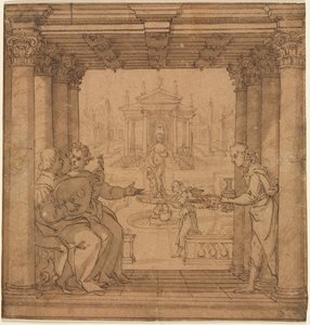 Illustration aus Torquato Tassos Gerusalemme Liberata, 1586-1590 von Bernardo Castello