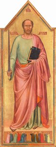 Heiliger Paulus und eine Gruppe von Gläubigen, 1333 von Bernardo Daddi