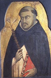 St. Dominikus, ursprünglich ein Seitenpanel eines Polyptychons, c.1340 von Bernardo Daddi