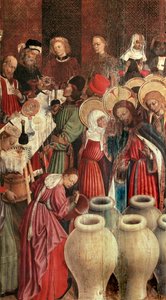 Altarbild der Verklärung, Detail der Hochzeit zu Kana