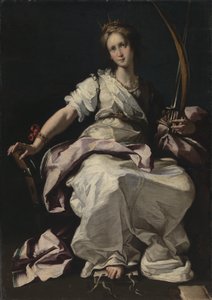 Heilige Katharina von Alexandria von Bernardo Strozzi