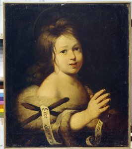 Johannes der Täufer als Kind von Bernardo Strozzi