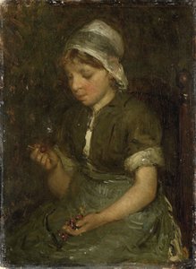 Mädchen mit Kirschen