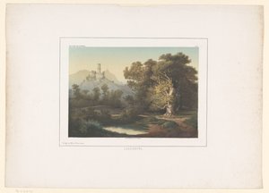 Blick auf die Godesburg bei Bad Godesberg von Bernhard Hoefling