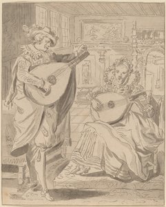 Musikalische Gesellschaft, 1772, veröffentlicht 1774 von Bernhard Schreuder