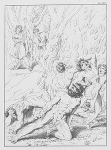 Dantes Göttliche Komödie, Inferno (Hölle), Platte XXIV von Bernhard Schuler