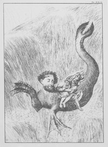 Dantes Göttliche Komödie, Inferno (Hölle), Platte XXIX (Lithografie) von Bernhard Schuler