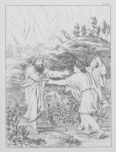 Dantes Göttliche Komödie, Purgatorio (Fegefeuer), Tafel XII von Bernhard Schuler