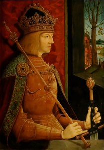Kaiser Maximilian I. 1459-1519, mit Krone, Zepter und Schwert, um 1500