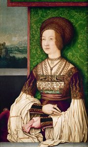 Porträt von Bianca Maria Sforza 1472-1510, die zweite Frau von Maximilian I., Heiliger Römischer Kaiser