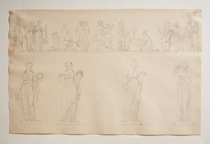 Apollo, die Grazien und die Musen von Bertel Thorvaldsen
