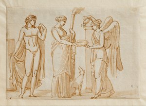 Bacchus, Diana und Sieg (?) von Bertel Thorvaldsen
