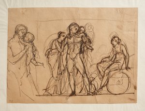 Hektors Abschied von Andromache und Astyanax von Bertel Thorvaldsen