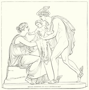 Merkur präsentiert den Säugling Bacchus der Ino von Bertel after Thorvaldsen
