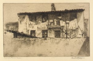 Rückseite eines römischen Hauses von Bertha E. Jaques