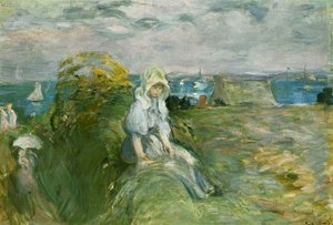 Auf der Klippe bei Portrieux, 1894 von Berthe Morisot