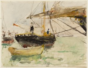 Der Bug einer Yacht von Berthe Morisot