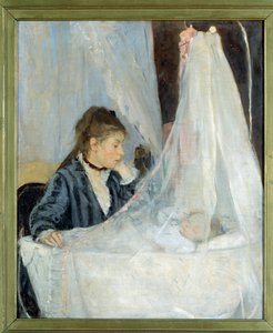 Die Wiege (Darstellung der Schwester der Künstlerin, Edma, die über den Schlaf ihrer Tochter Blanche wacht)