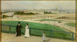 Blick auf Paris von den Höhen des Trocadero