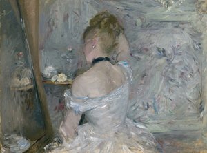 Frau bei ihrer Toilette, 1875-1880 von Berthe Morisot