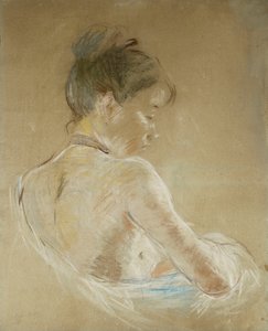 Junges Mädchen mit nackten Schultern von Berthe Morisot