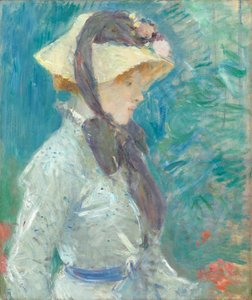 Junge Frau mit Strohhut, 1884