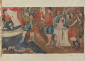Station des Kreuzes Nr. 1: Jesus wird zum Tode verurteilt von Beulah Bradleigh