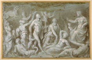 Mars und Rhea Silvia von Biagio Pupini