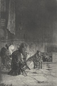 Innenraum einer Kirche in Mailand [sic], ca. 1874 von Bianchi Mose