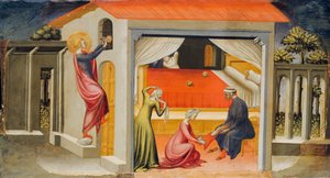 Der heilige Nikolaus sorgt für Mitgiften von Bicci di Lorenzo