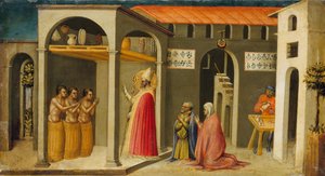 Der heilige Nikolaus erweckt drei Jugendliche zum Leben, 1433-35 von Bicci di Lorenzo