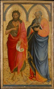 Heilige Johannes der Täufer und Matthäus von Bicci di Lorenzo
