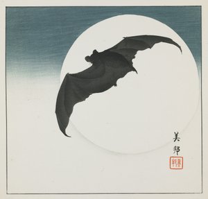 Fledermaus und Mond, frühes 20. Jahrhundert