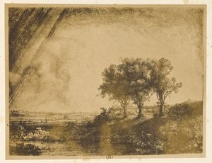 Die Landschaft mit den drei Bäumen