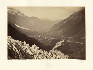Das Tal von Chamonix, Blick auf Chapeau von Bisson Frères