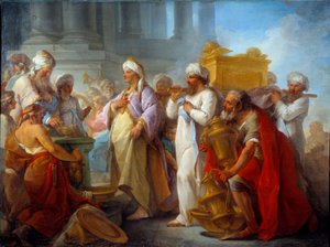 Salomo vor der Bundeslade von Blaise Nicolas Le Sueur