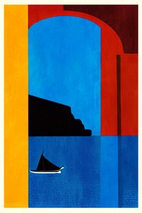 Mittelmeerblaues Segelboot von Bo Anderson