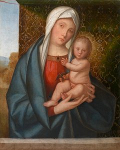 Madonna und Kind mit einem Vogel