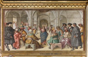 Presbyterium, Achte Nordspanne, Streitgespräch Jesu, Boccaccio Boccaccino von Boccaccio Boccaccino