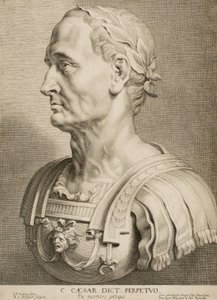 Julius Caesar, ewiger Diktator, aus Zwölf berühmte griechische und römische Männer, ca. 1633 von Boetius Adams Bolswert