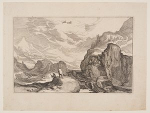 Tafel 20, aus Landschaften mit Bauernhäusern von Boetius Adams Bolswert