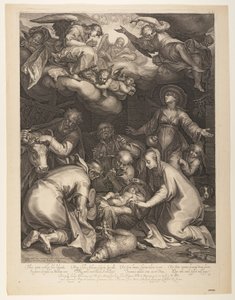 Die Anbetung der Hirten von Boetius Adams Bolswert