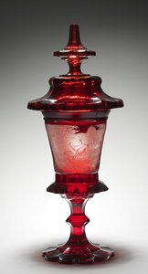 Gedeckter Becher von Bohemian School